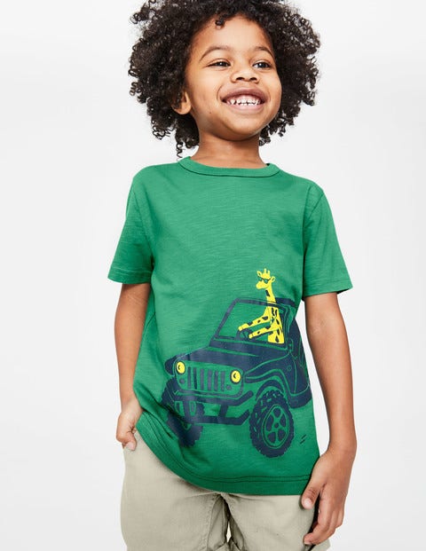 Vehicle T-Shirt - Greenhouse Green Giraffe Vehicle T-Shirt - Greenhouse Green Giraffe