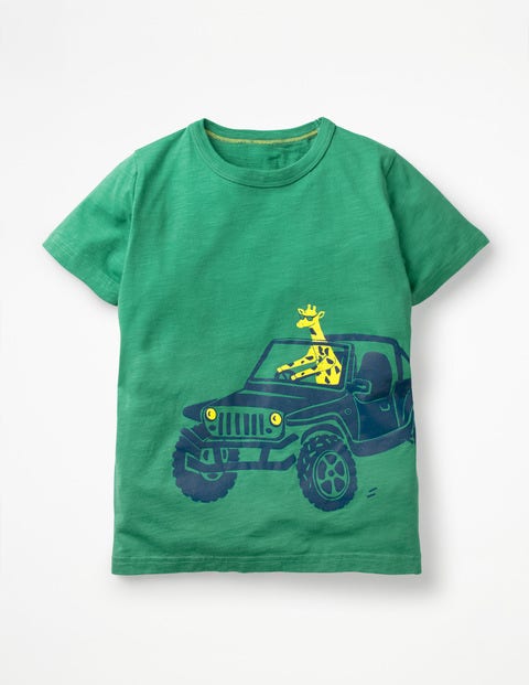 Vehicle T-Shirt - Greenhouse Green Giraffe Vehicle T-Shirt - Greenhouse Green Giraffe