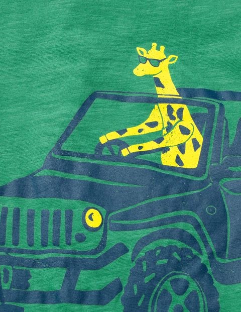Vehicle T-Shirt - Greenhouse Green Giraffe Vehicle T-Shirt - Greenhouse Green Giraffe