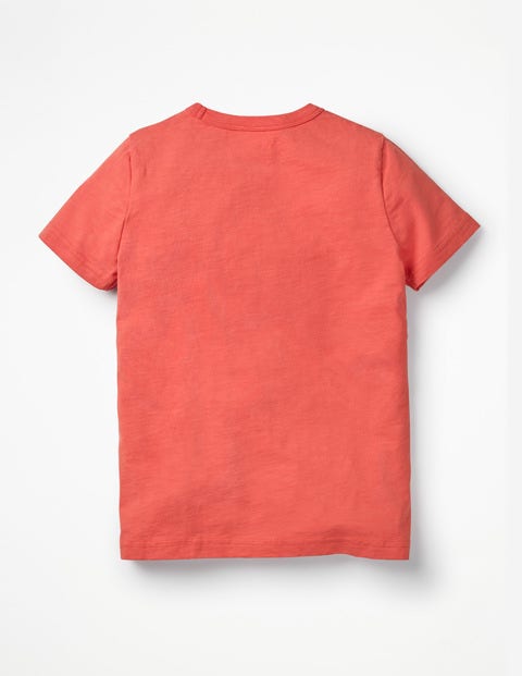 T-Shirt Mit Fahrzeugmotiv - Gebrannte Koralle, Nashorn T-Shirt Mit Fahrzeugmotiv - Gebrannte Koralle, Nashorn