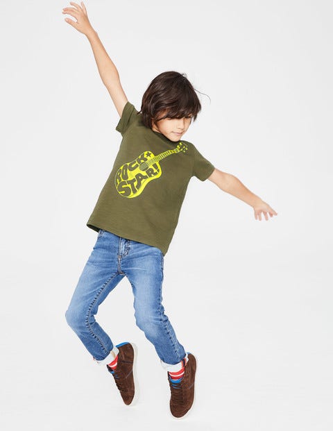 Printed Music T-Shirt - Ghillie Green Guitar Printed Music T-Shirt - Ghillie Green Guitar
