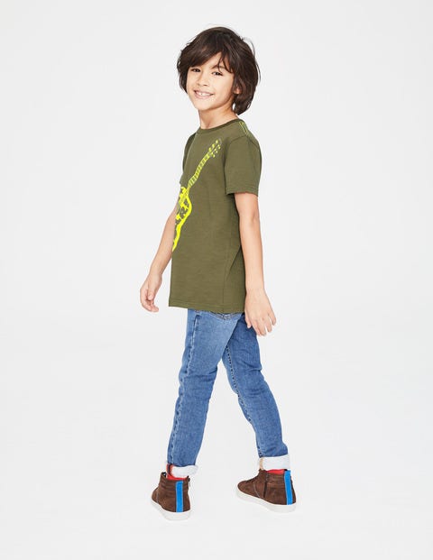 Printed Music T-Shirt - Ghillie Green Guitar Printed Music T-Shirt - Ghillie Green Guitar
