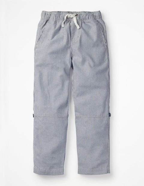 Surf Roll-Up Trousers - College Blue/Ecru Ticking Surf Roll-Up Trousers - College Blue/Ecru Ticking