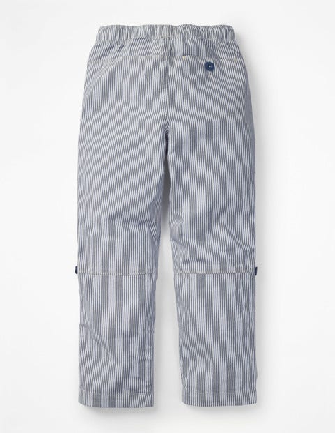 Surf Roll-Up Trousers - College Blue/Ecru Ticking Surf Roll-Up Trousers - College Blue/Ecru Ticking