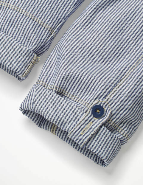 Surf Roll-Up Trousers - College Blue/Ecru Ticking Surf Roll-Up Trousers - College Blue/Ecru Ticking