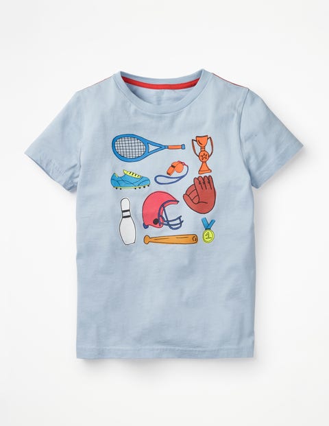 Sports T-Shirt - Provence Blue Multi Sports Sports T-Shirt - Provence Blue Multi Sports