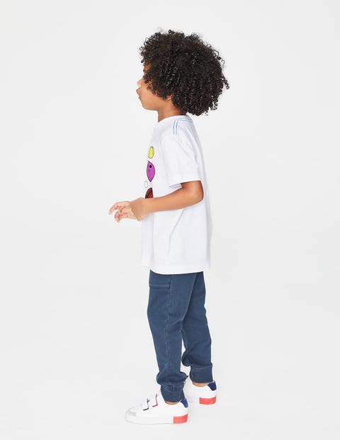 Sports T-Shirt - White Multi Balls Sports T-Shirt - White Multi Balls