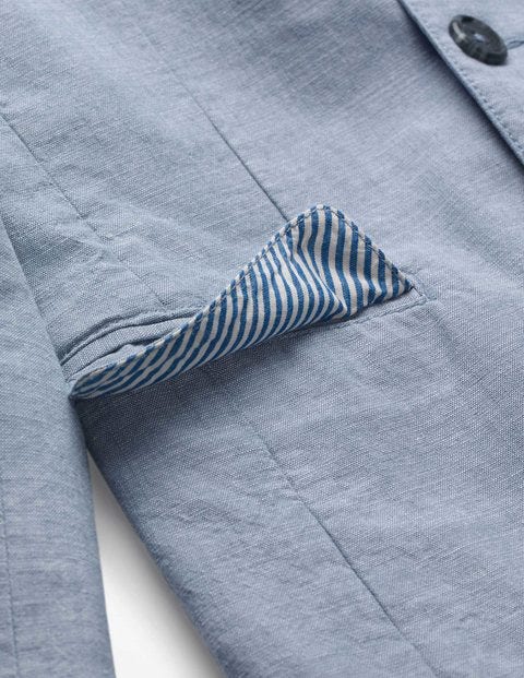 Lightweight Blazer - Light Blue Chambray Lightweight Blazer - Light Blue Chambray