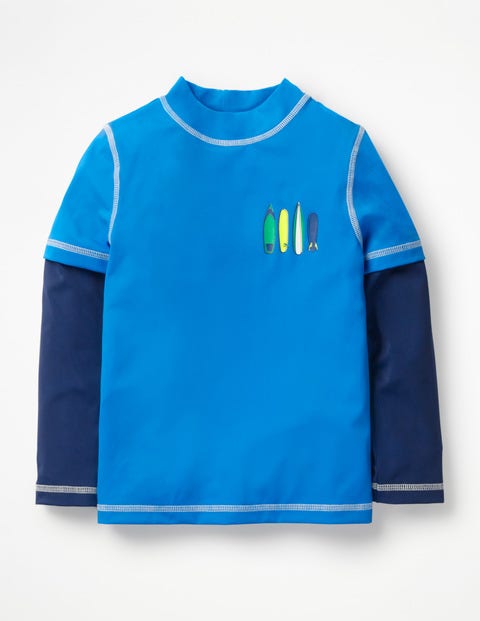 Layered Rash Vest - Pool Blue Surfboards Layered Rash Vest - Pool Blue Surfboards