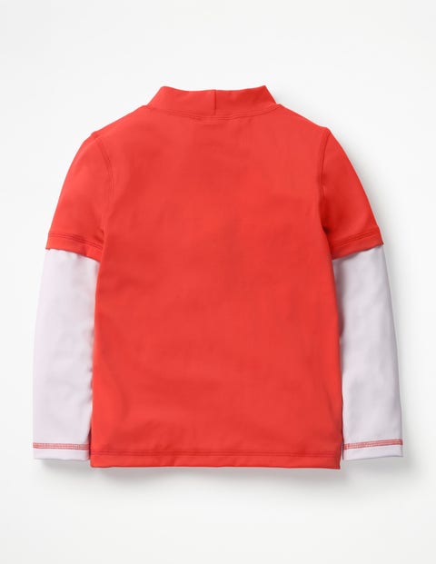 Layered Rash Guard - Indie Red Wave Layered Rash Guard - Indie Red Wave