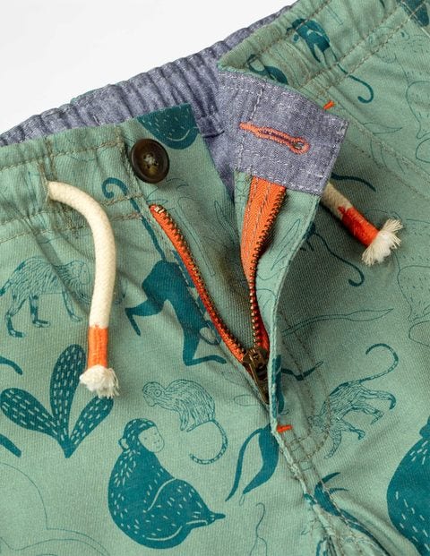 Roll-Up Shorts - Patina Green Monkeys Roll-Up Shorts - Patina Green Monkeys