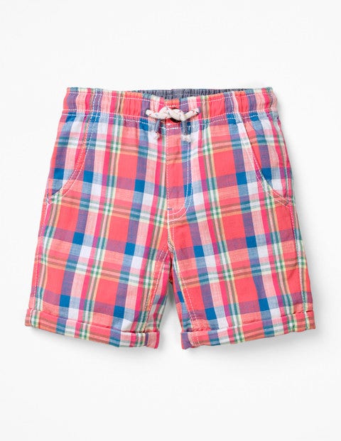 Roll-Up Shorts - Madras Red Check Roll-Up Shorts - Madras Red Check