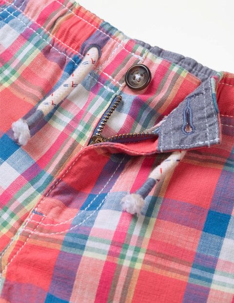 Roll-Up Shorts - Madras Red Check Roll-Up Shorts - Madras Red Check