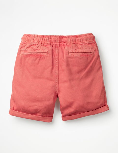 Roll-Up Shorts - Baked Coral Orange Roll-Up Shorts - Baked Coral Orange