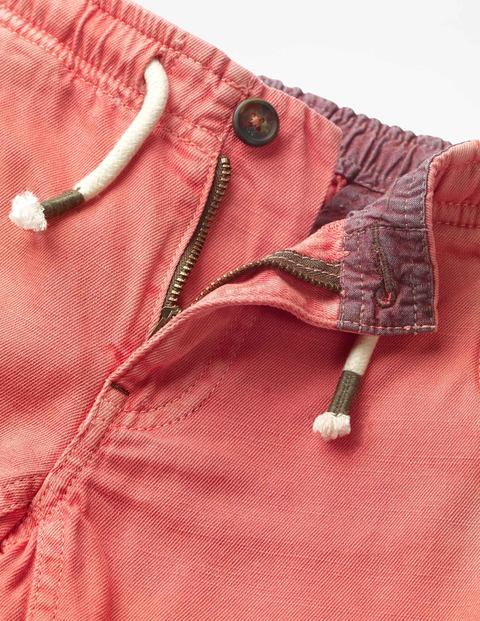 Roll-Up Shorts - Baked Coral Orange Roll-Up Shorts - Baked Coral Orange