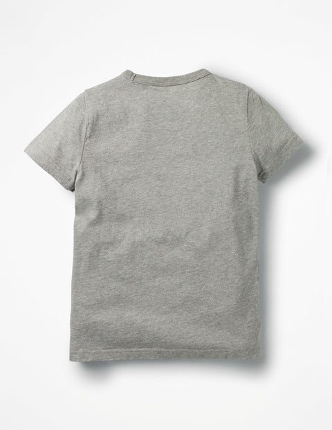 Glow-In-The-Dark Sea T-Shirt - Grey Marl Submarine Glow-In-The-Dark Sea T-Shirt - Grey Marl Submarine