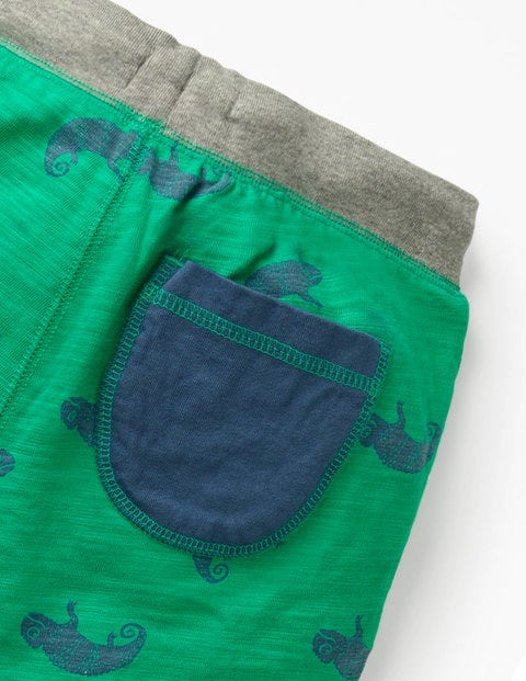 Slub Jersey Shorts - Astro Green Chameleon Slub Jersey Shorts - Astro Green Chameleon