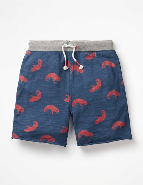 Slub Jersey Shorts - Lagoon Blue Chameleon Slub Jersey Shorts - Lagoon Blue Chameleon