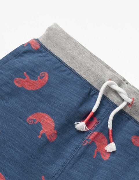 Slub Jersey Shorts - Lagoon Blue Chameleon Slub Jersey Shorts - Lagoon Blue Chameleon