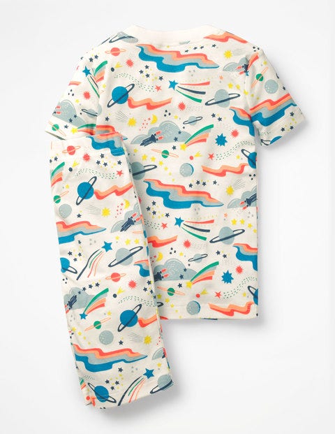 Glow-In-The-Dark Space Pajamas - Multi Lunar Landing Glow-In-The-Dark Space Pajamas - Multi Lunar Landing
