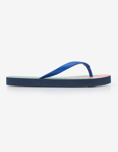 Printed Flip-Flops - Lagoon Blue Printed Flip-Flops - Lagoon Blue