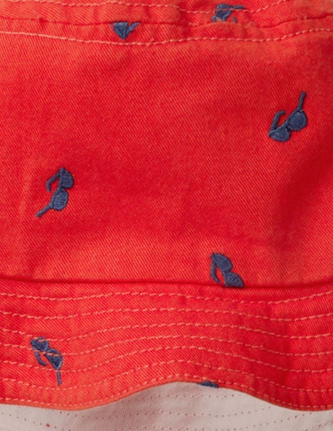 Fischerhut - Helles Rot, Sonnenbrille Fischerhut - Helles Rot, Sonnenbrille