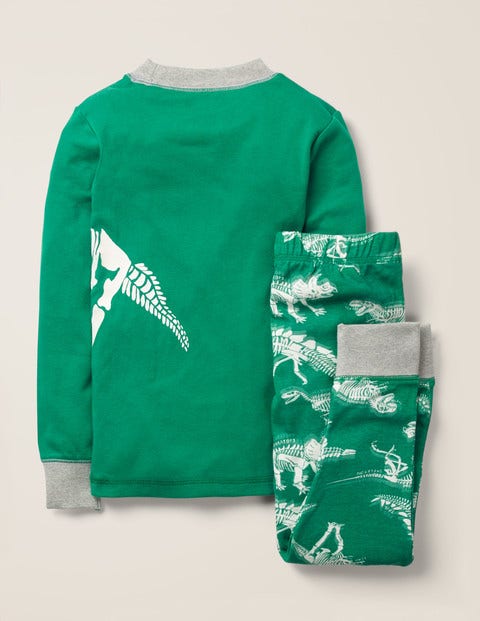 Glow-In-The-Dark Pyjamas - Highland Green Dinosaurs Glow-In-The-Dark Pyjamas - Highland Green Dinosaurs