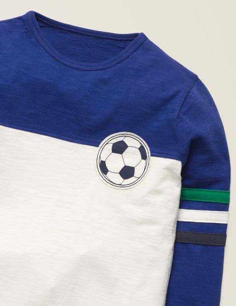 Football T-Shirt - Blue Gem/Ivory Football Football T-Shirt - Blue Gem/Ivory Football