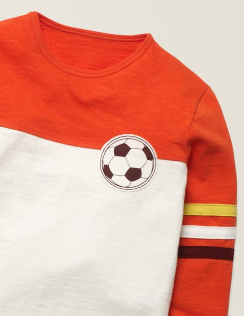 T-Shirt De Football - Ballon de foot rouge fusée/ivoire T-Shirt De Football - Ballon de foot rouge fusée/ivoire