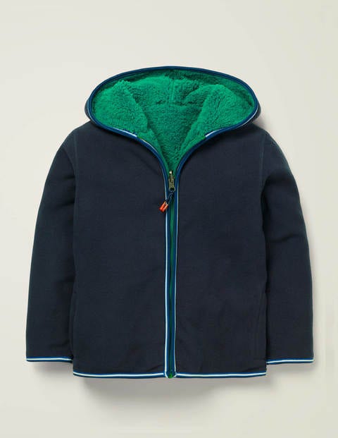 Cosy Reversible Zip-Up Hoodie - College Blue Cosy Reversible Zip-Up Hoodie - College Blue