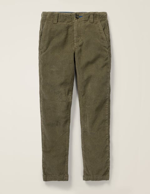 Relaxed Cord Chino Pants - Khaki Green Relaxed Cord Chino Pants - Khaki Green