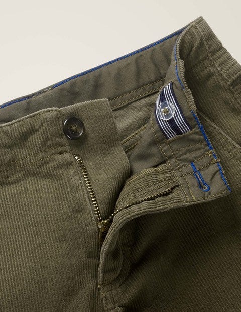 Relaxed Cord Chino Pants - Khaki Green Relaxed Cord Chino Pants - Khaki Green
