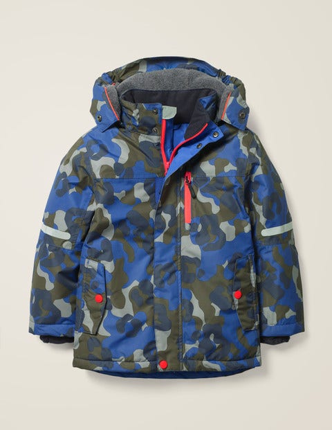 Veste imperméable pour tous les temps - Bleu héron/camouflage Veste imperméable pour tous les temps - Bleu héron/camouflage