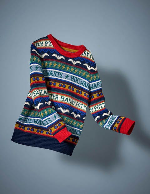 Harry Potter Fair Isle Jumper - College Blue Multi Harry Potter Fair Isle Jumper - College Blue Multi