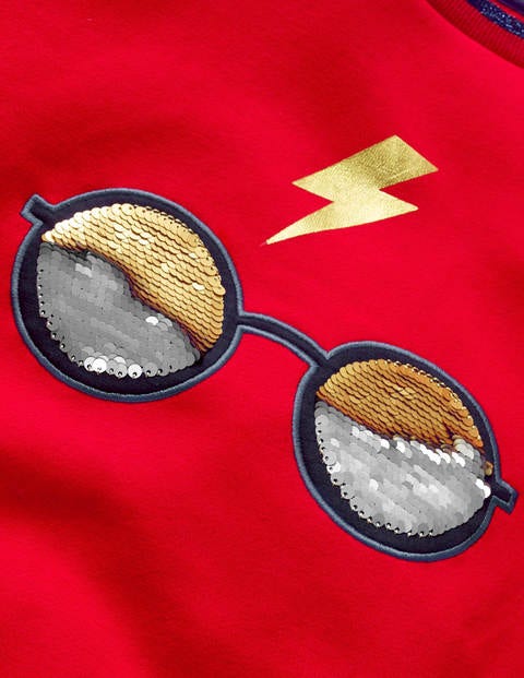 Sweat Harry À Sequins - Rouge rockabilly Sweat Harry À Sequins - Rouge rockabilly