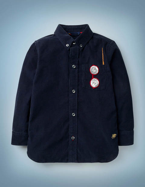 Chemise Harry en velours côtelé à poche - Bleu nuit Chemise Harry en velours côtelé à poche - Bleu nuit