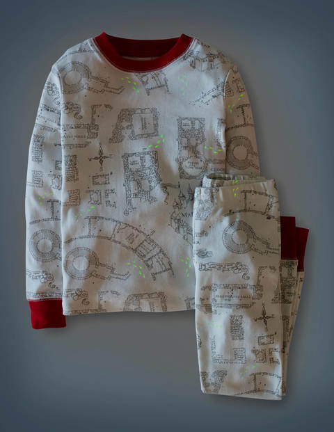 Pyjama Phosphorescent Lumos - Carte du Maraudeur phosphorescent Pyjama Phosphorescent Lumos - Carte du Maraudeur phosphorescent
