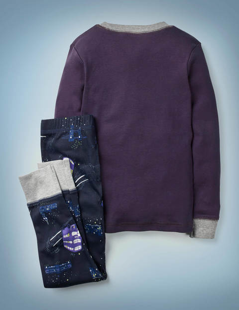 Lumos Im Dunkeln Leuchtender Schlafanzug - Marineblau, Fahrender Ritter Lumos Im Dunkeln Leuchtender Schlafanzug - Marineblau, Fahrender Ritter
