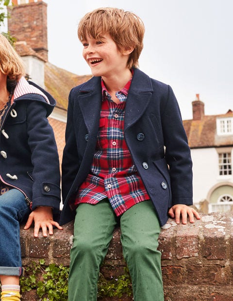 Wool Peacoat - Navy Wool Peacoat - Navy