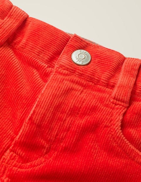 Slim Cord Jeans - Orange Red Cord Slim Cord Jeans - Orange Red Cord