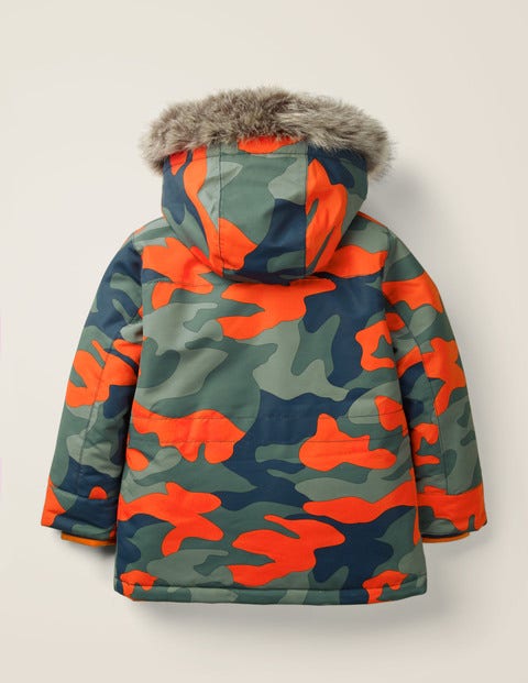 Waterproof Parka - Orange Camouflage Waterproof Parka - Orange Camouflage