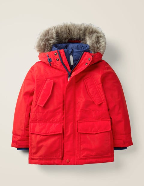 Waterproof Parka - Rockabilly Red Waterproof Parka - Rockabilly Red