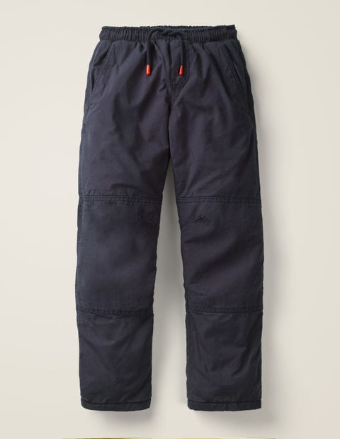 Fleece-Lined Techno Pants - Navy Fleece-Lined Techno Pants - Navy