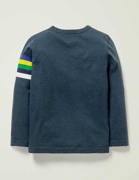 T-Shirt Rayé Motif Arctique - Ours polaire bleu orageux T-Shirt Rayé Motif Arctique - Ours polaire bleu orageux