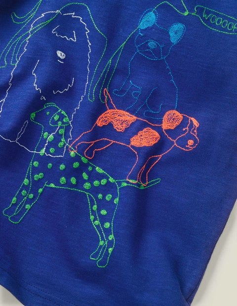 Superstitch Animal T-Shirt - Howlin Blue Dogs Superstitch Animal T-Shirt - Howlin Blue Dogs