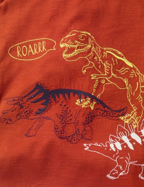 Superstitch Animal T-Shirt - Picante Brown Dinosaurs Superstitch Animal T-Shirt - Picante Brown Dinosaurs