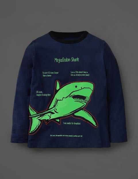 Glow-In-The-Dark Beast T-Shirt - Howlin Blue Shark Glow-In-The-Dark Beast T-Shirt - Howlin Blue Shark