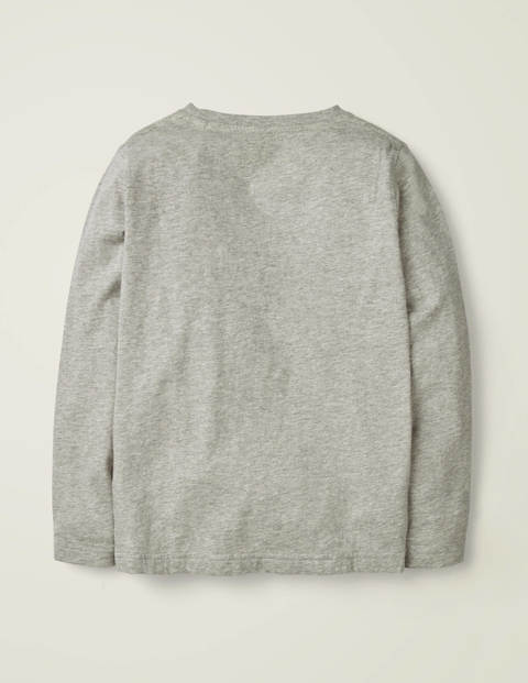 T-Shirt Brillant Motif Créature - Tricératops gris chiné T-Shirt Brillant Motif Créature - Tricératops gris chiné