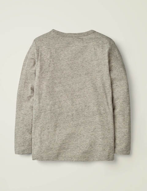 Textured Appliqué T-Shirt - Grey Marl Penguin Textured Appliqué T-Shirt - Grey Marl Penguin