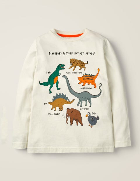 Glacial Animal T-Shirt - Ivory Extinct Animals Glacial Animal T-Shirt - Ivory Extinct Animals